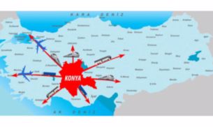 Konya Türkiye Harita
